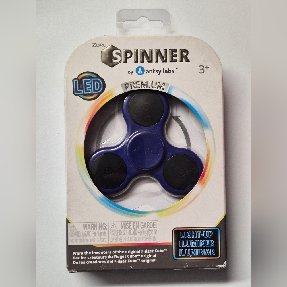 Antsy Labs Fidget Spinner (LED Series) Blue